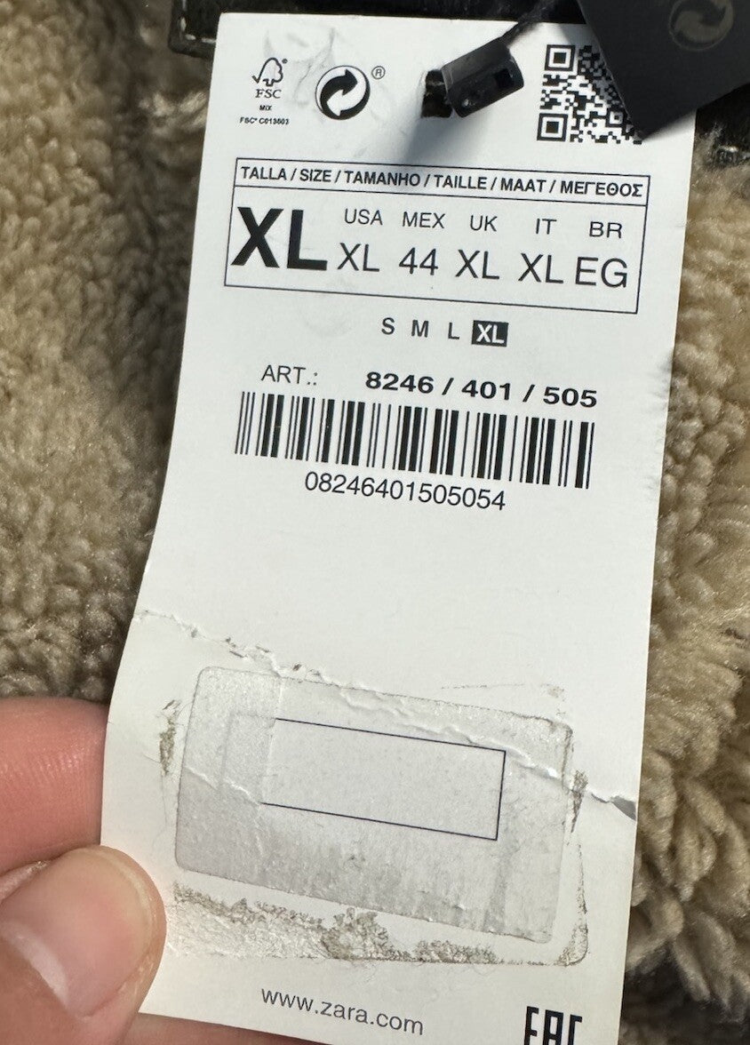 zara coat  Size XL