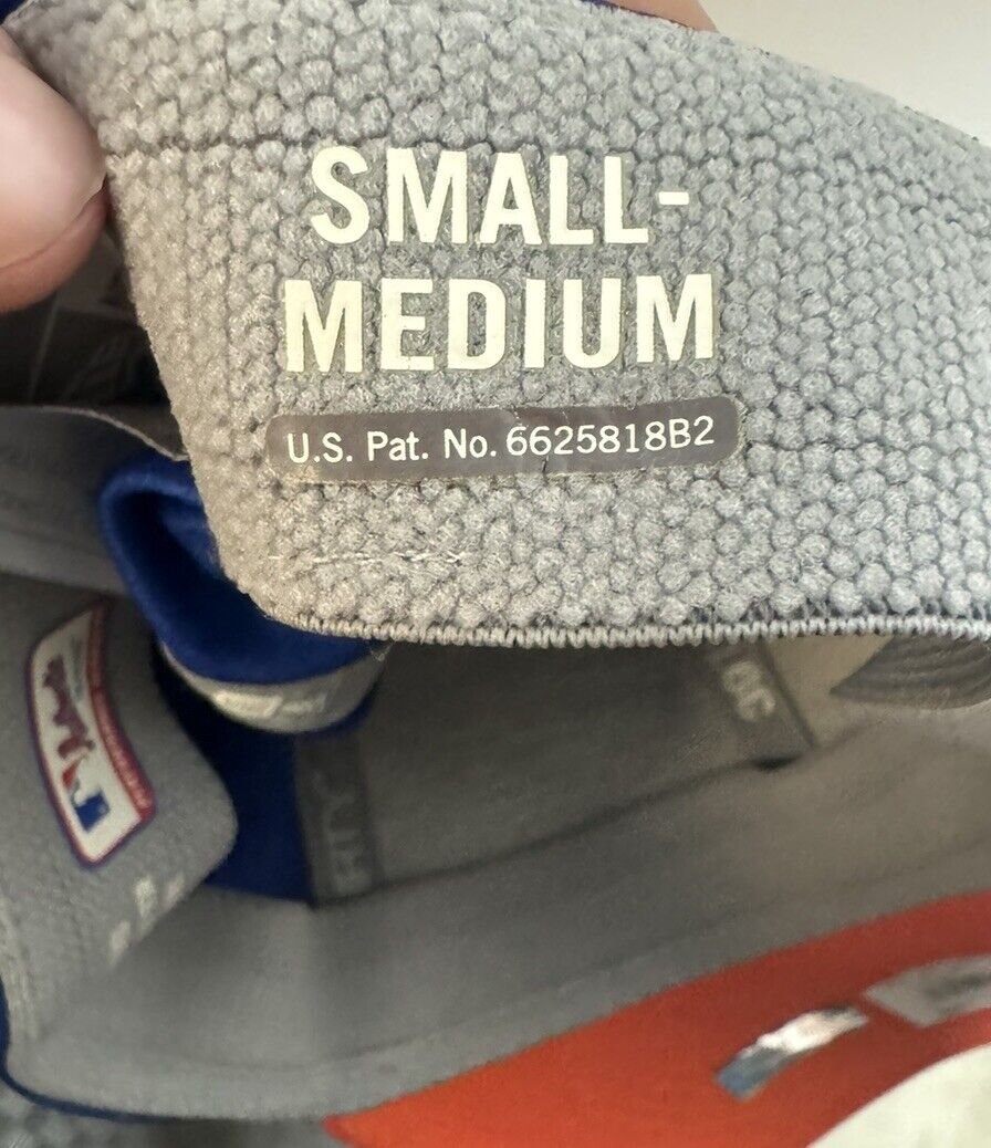 New York Mets Hat Mens Small/Medium New Era Blue Logo Fitted MLB Baseball Cap