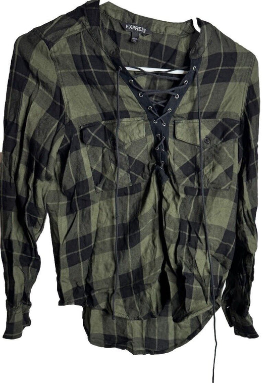 Express Design Studio Womens Shirt Sz XS Long Sleeve