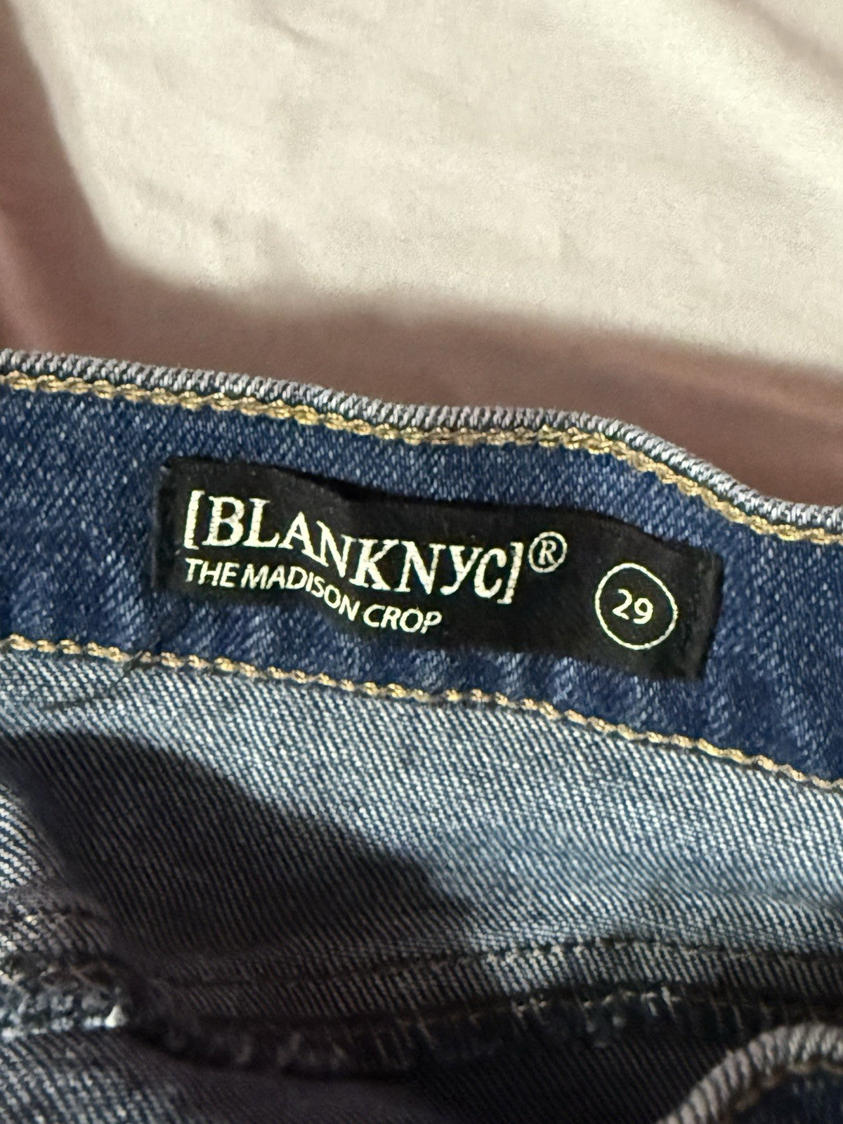 Women Blank NYC Jeans The Madison Crop Size 29