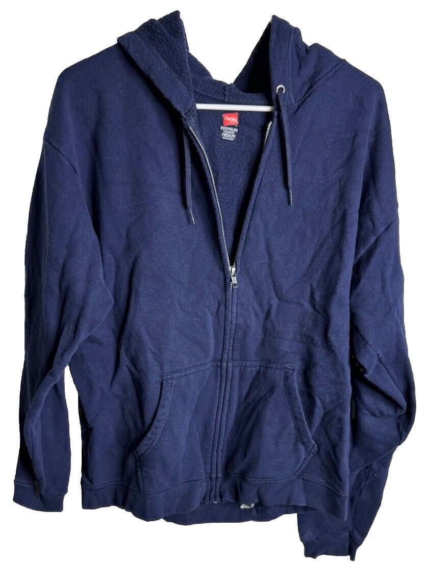 Hanes EcoSmart Men's Full-Zip Fleece Hoodie Medium