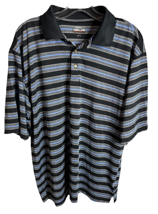 Kirkland Signature Men’s Performance PoloBlue  Golfing Shirt Large