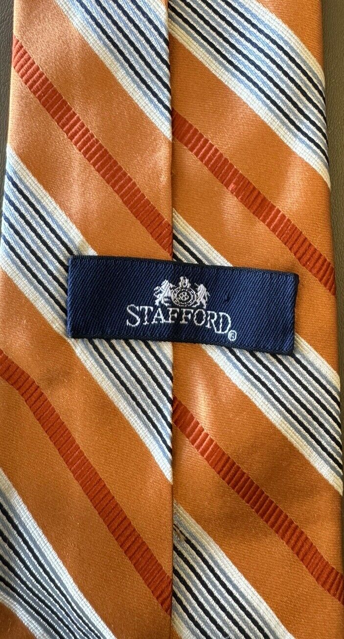 Stafford Mens Necktie Tie 100% Silk