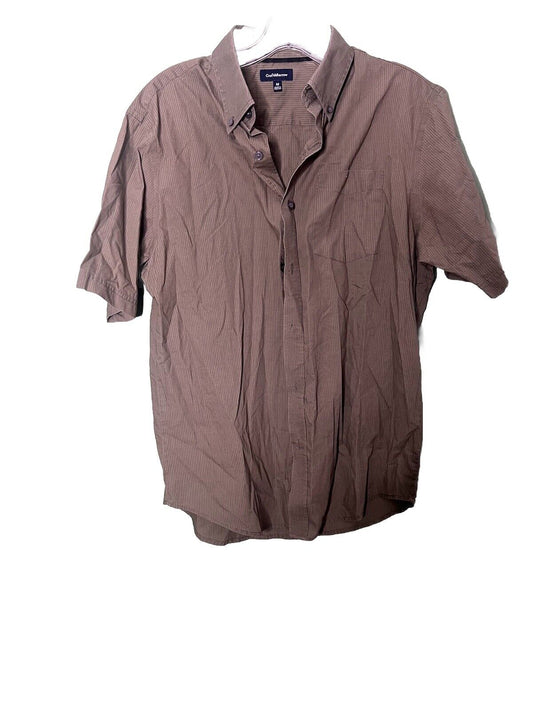Croft & Barrow Short Sleeve Button Down Collard Shirt Size M