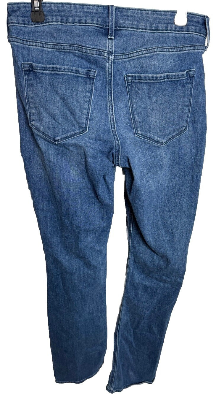 Womens Old Navy Jeans 10 Rockstar Super Skinny Straight Leg Blue Denim Pants