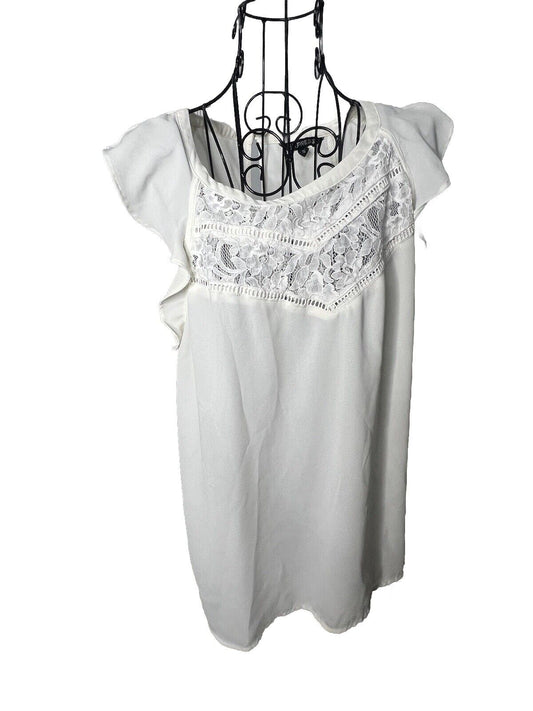 Express Shirt Women M Medium White