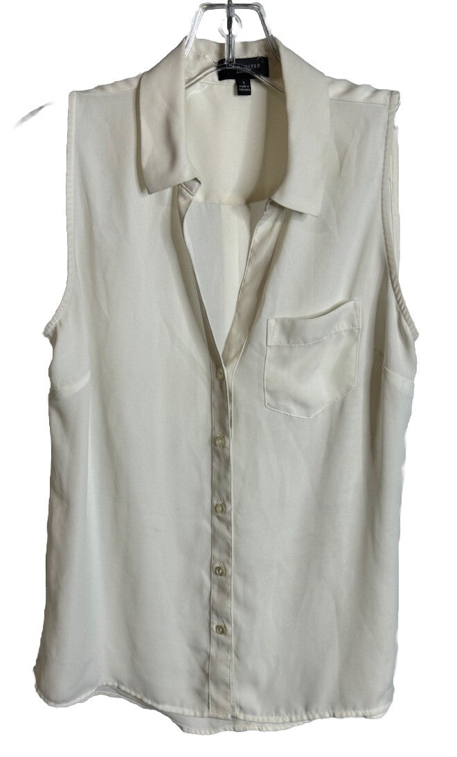 The Limited Ashton Sleeveless Button Down Top Womens Sz Small