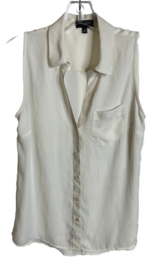 The Limited Ashton Sleeveless Button Down Top Womens Sz Small