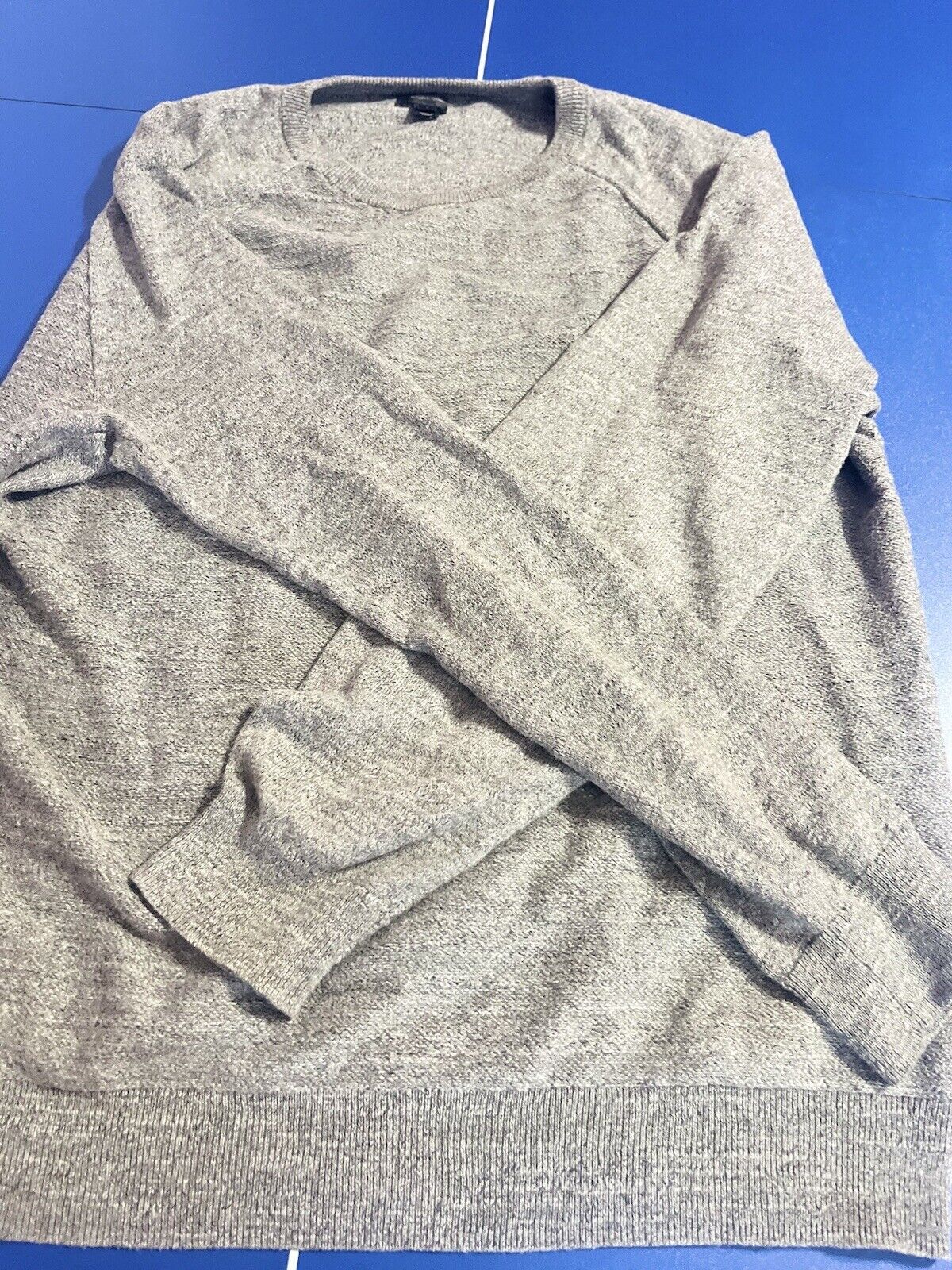 J.Crew Men's Gray Raglan Budded Crewneck Sweater Size Large