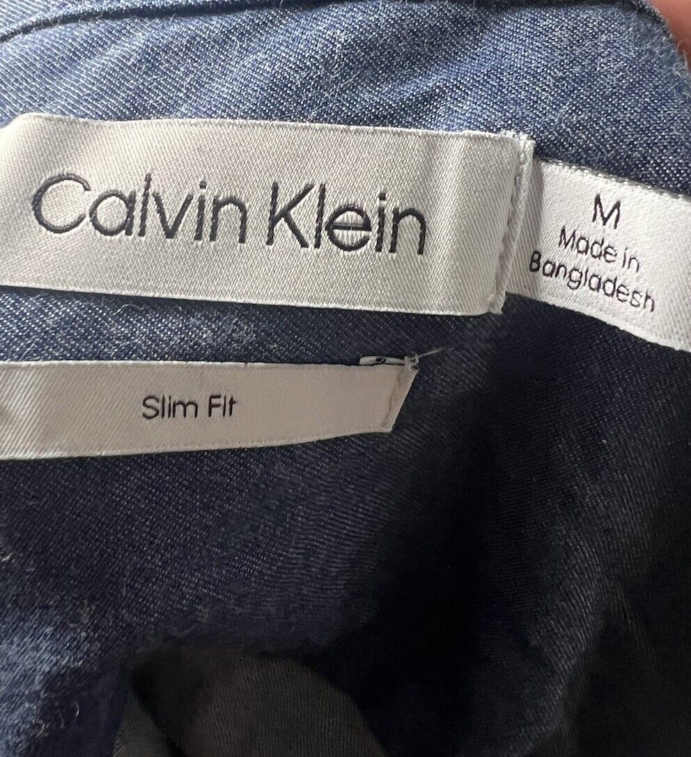 Calvin Klein Button Down Mens Shirt Slim Fit Size Large