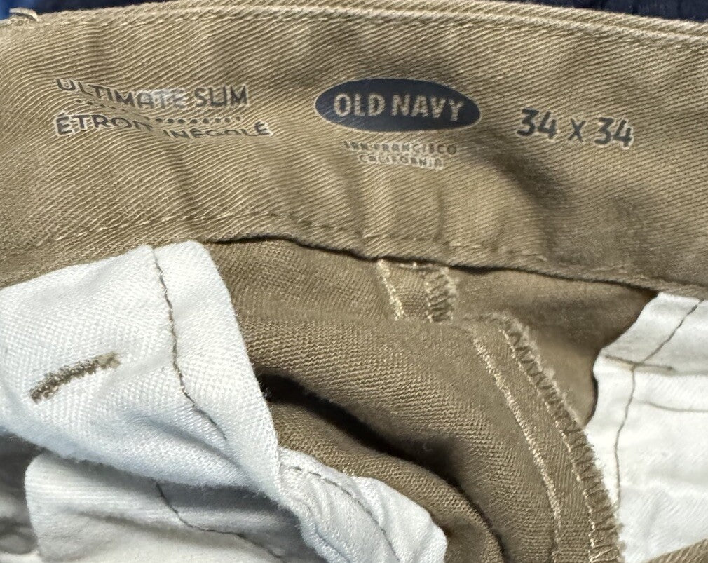 Old Navy Pants Men's 34x34 Flex Khakis