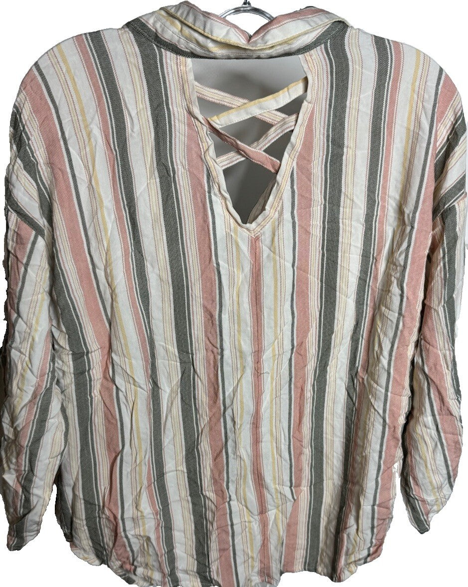 No Boundaries Button Up Shirt XL 15/17 Top