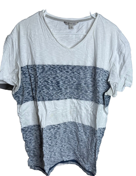 Shirt Short Sleeve Crew Neck Men XL Calvin Klein Graphic