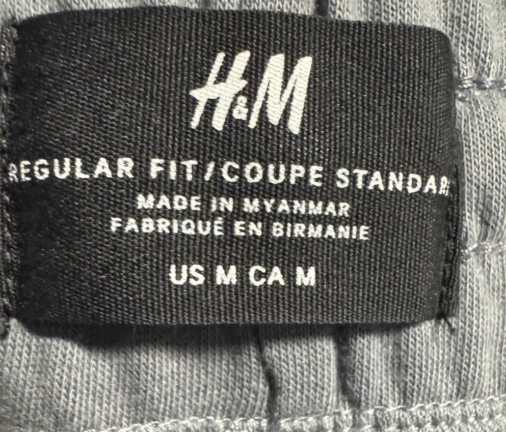 H&M Shorts Mens Medium  Drawstring Pockets Sweats Pull On Casual