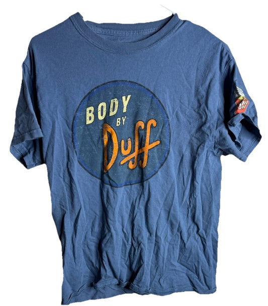 Simpsons Shirt Men Medium Duffman Duff Beer Vintage Cartoon 90s Y2K Adult