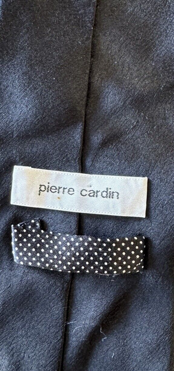 Pierre Cardin Tie 100% Silk Geometric Paris New York Vintage