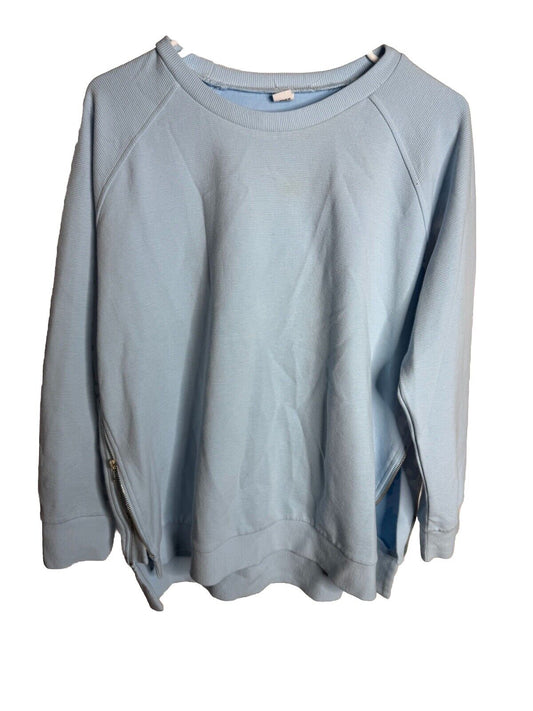 Anrabess Women's Medium Crew Neck Cream Very Soft Cozy Comfy Sweater