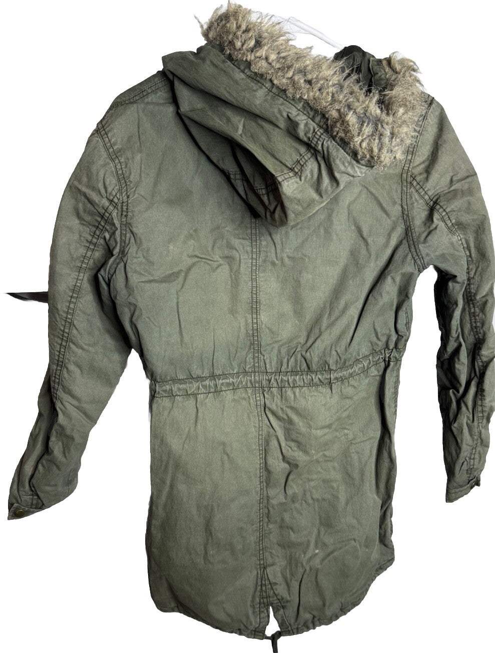 Old Navy Green Polyester Hooded Coat - S/P/P Small
