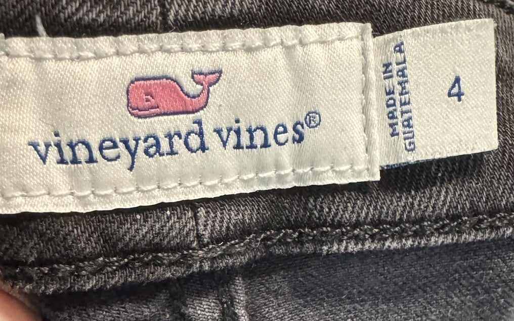 Vineyard Vines Jeans Womens 4 Denim Skinny Leg Dark Wash Stretch Casual F11