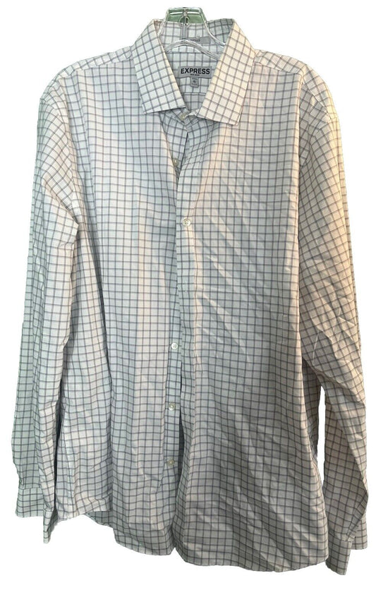 Express Men’s XL (17-17.5) Button Down Shirt New