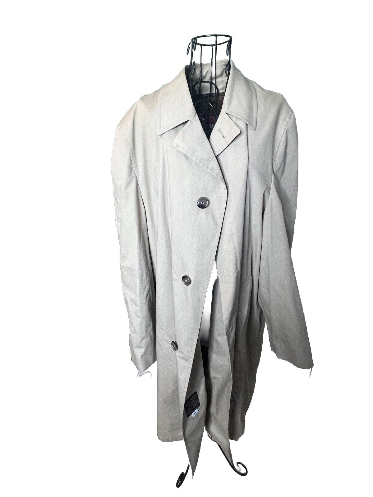 Vintage Gleneagles Mens Size 42 Long Tan Trench Coat