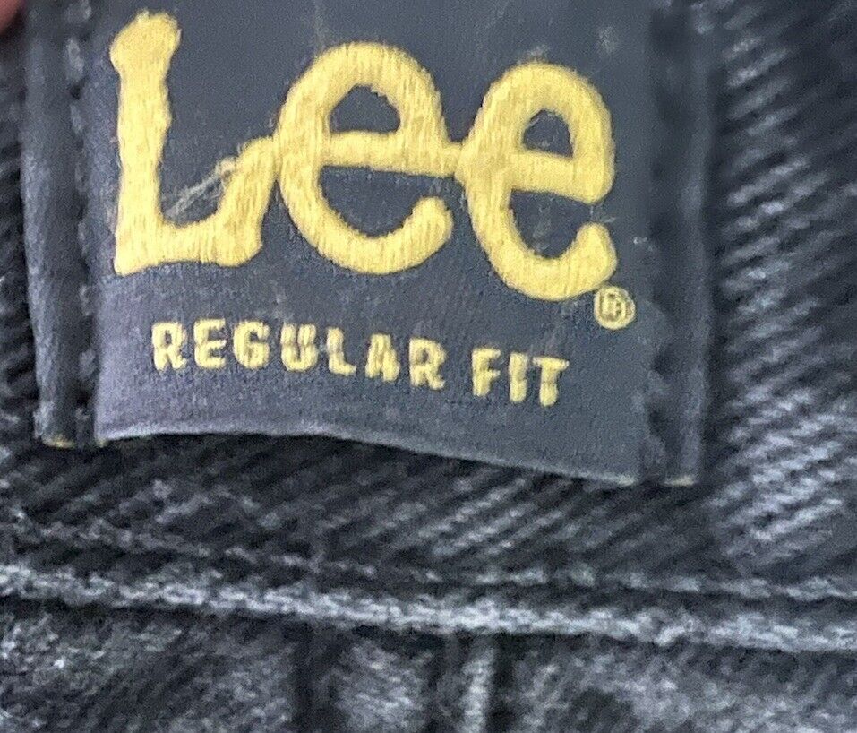 LEE Regular-Fit Stretch Straight-Leg Jeans Medium Blue Mens Size 38x29