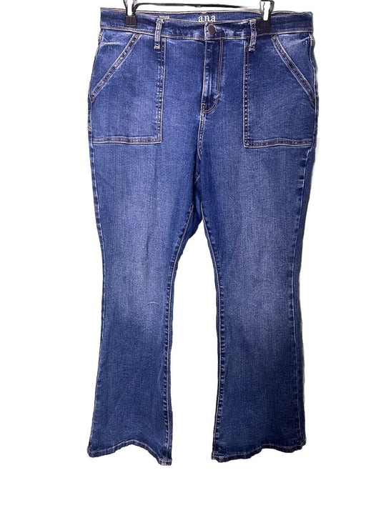 a.n.a A New Approach Women's Denim Jeans Size 14 Flare High Rise