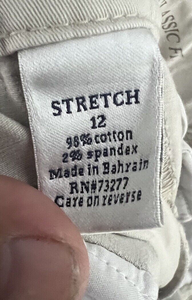 Croft Barrow Women Pants Chino The Effortless Stretch Capri Size 12