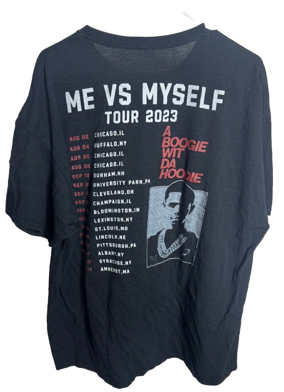 A Boogie Wit Da Hoodie T-Shirt Me Vs Myself Tour  Size 2XL
