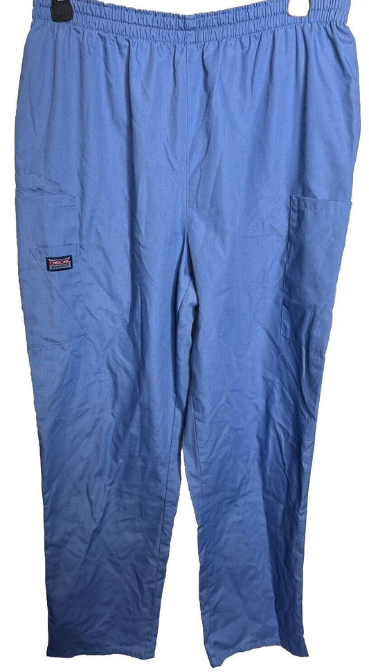 Cherokee Women's Workwear Elastic Waist Cargo Scrubs Pant  Medium