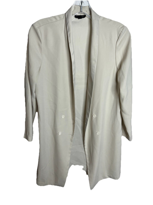 Topshop Women's Beige Relaxed Single Blazer 6
