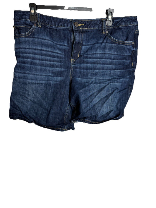 Women’s Simply Vera Vera Wang Boyfriend Shirts Size 14 Dark Wash Shorts