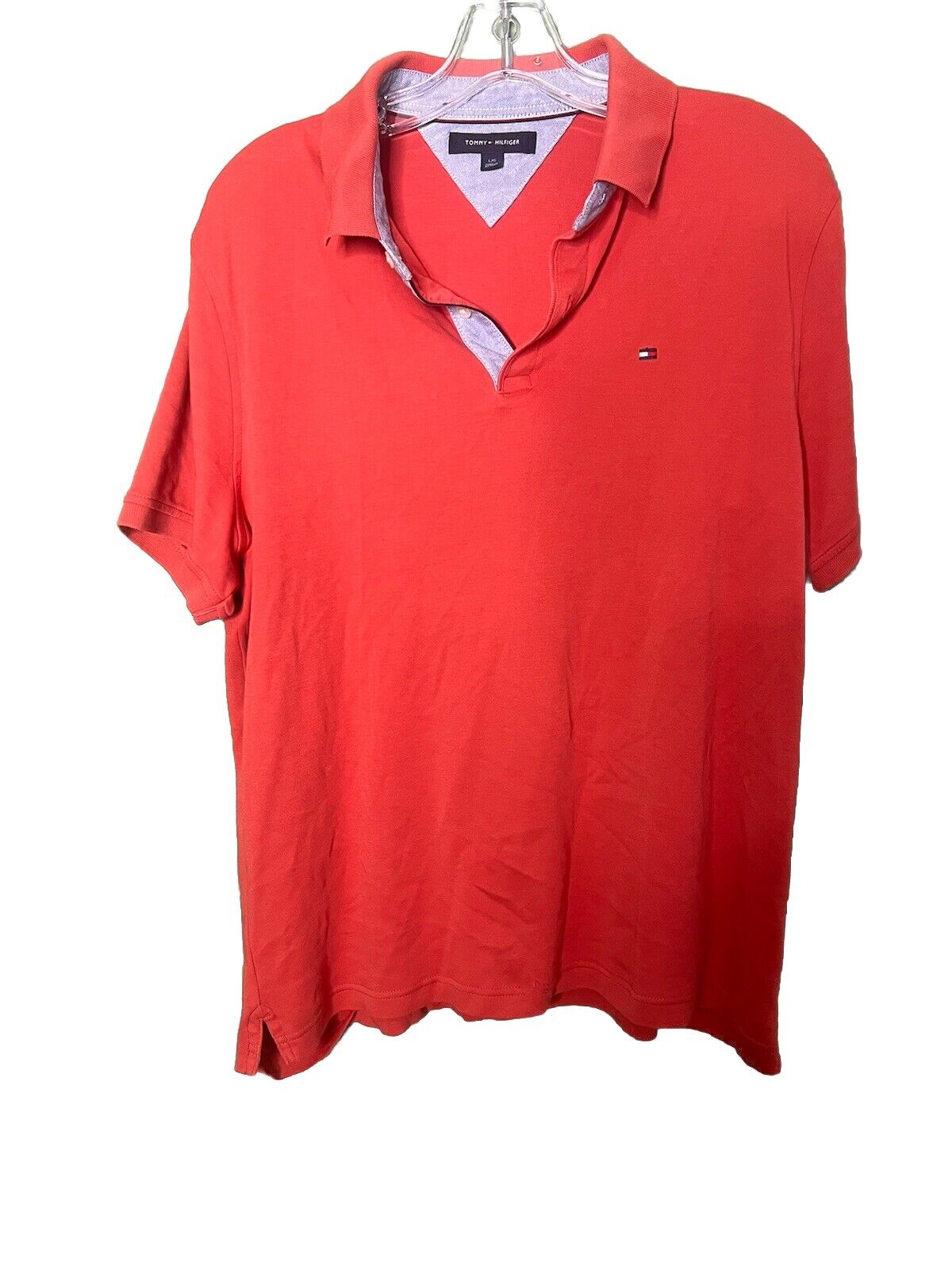 Tommy Hilfiger Polo  L Shirt Men's Sz Large  Short Sleeve