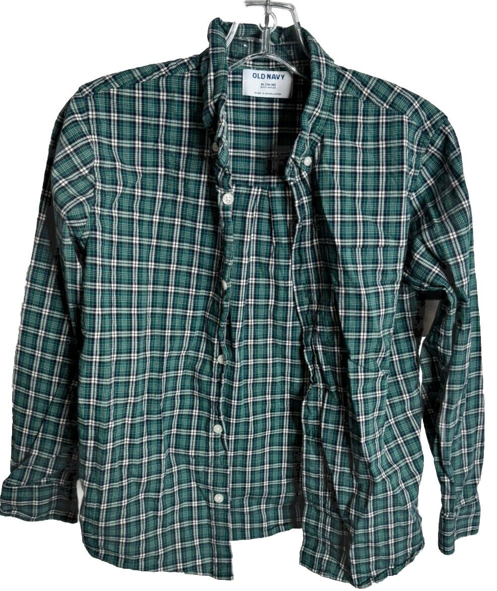 Old Navy: Boys XL (14-16) Long Sleeve Button Down Shirt