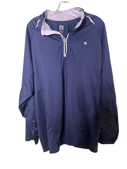 Champion 1/4-Zip Pullover Hoodie Size XL