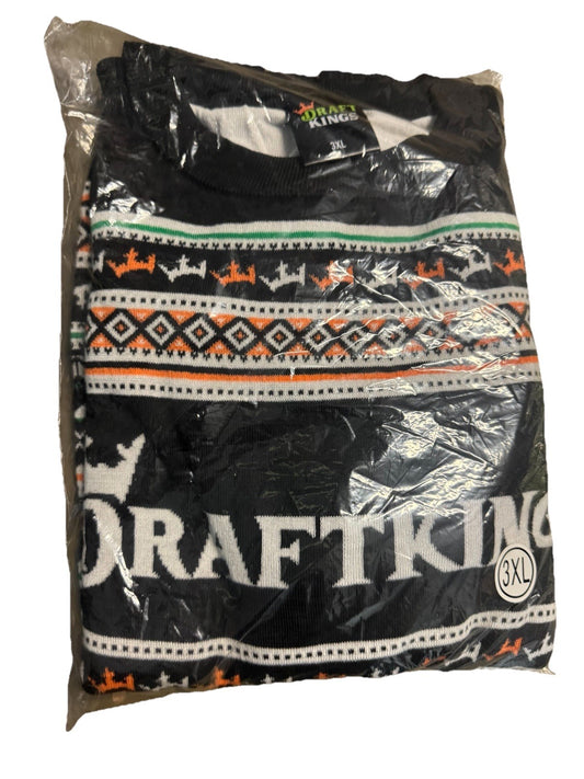 Draft Kings Holiday Sweatshirt Mens 3XL Crewneck Pullover Cotton Blend