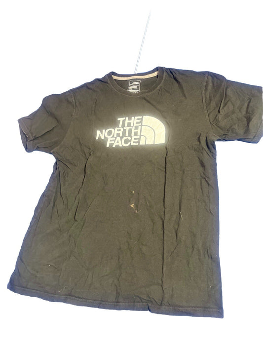 The North Face T-Shirt Men's Size Large Black w/White Logo Pullover Lightweight