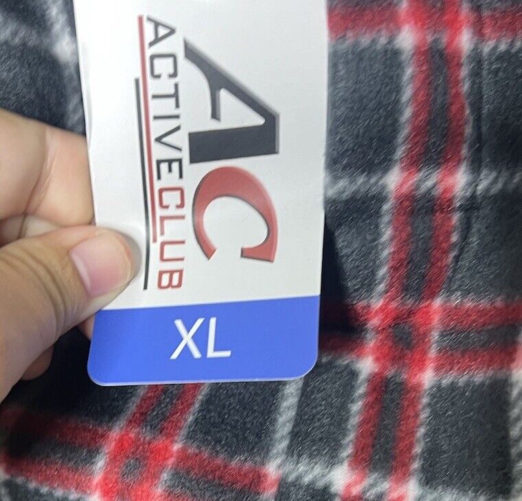 New AC ACTIVE Club XL plaid Pajama Bottoms Flannel