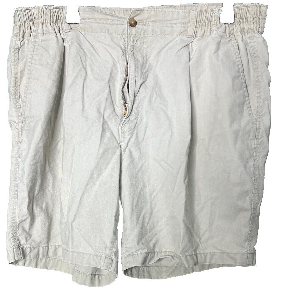 Men's Bay to Bay  w/partial Elastic Waistband Chino Shorts Size 38
