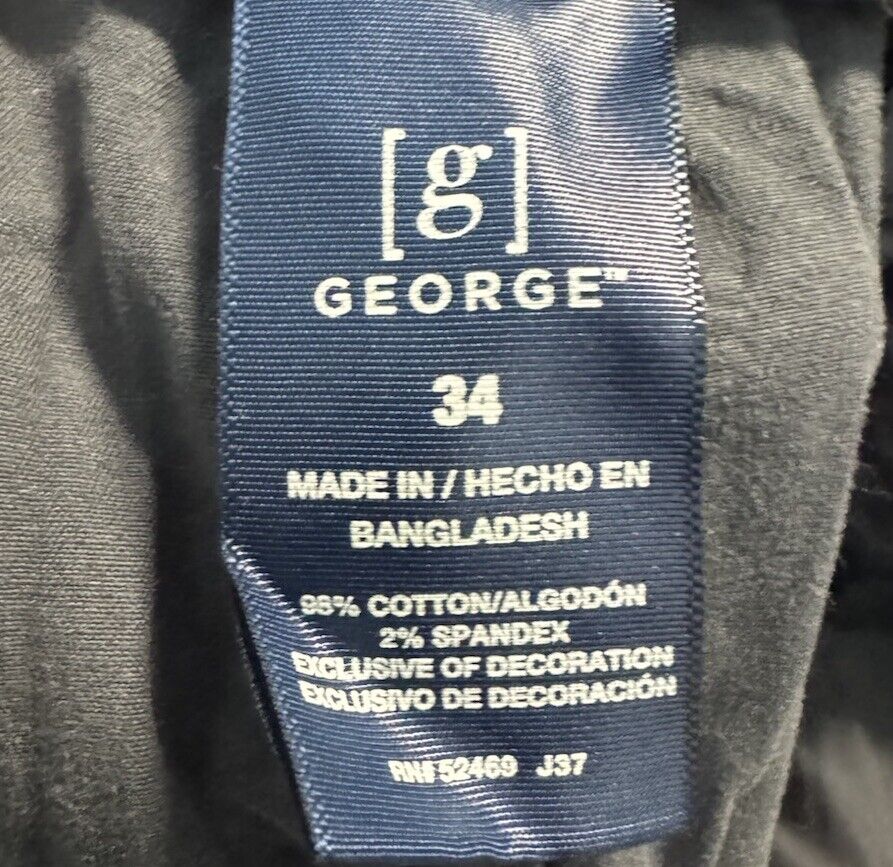 George Men's Size 34 Flat front Shorts
