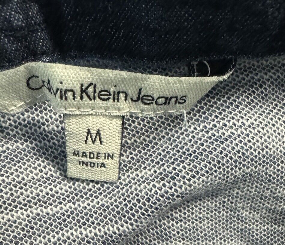 Calvin Klein Mens XL Blue Casual Pocket Short Sleeve Polo Shirt