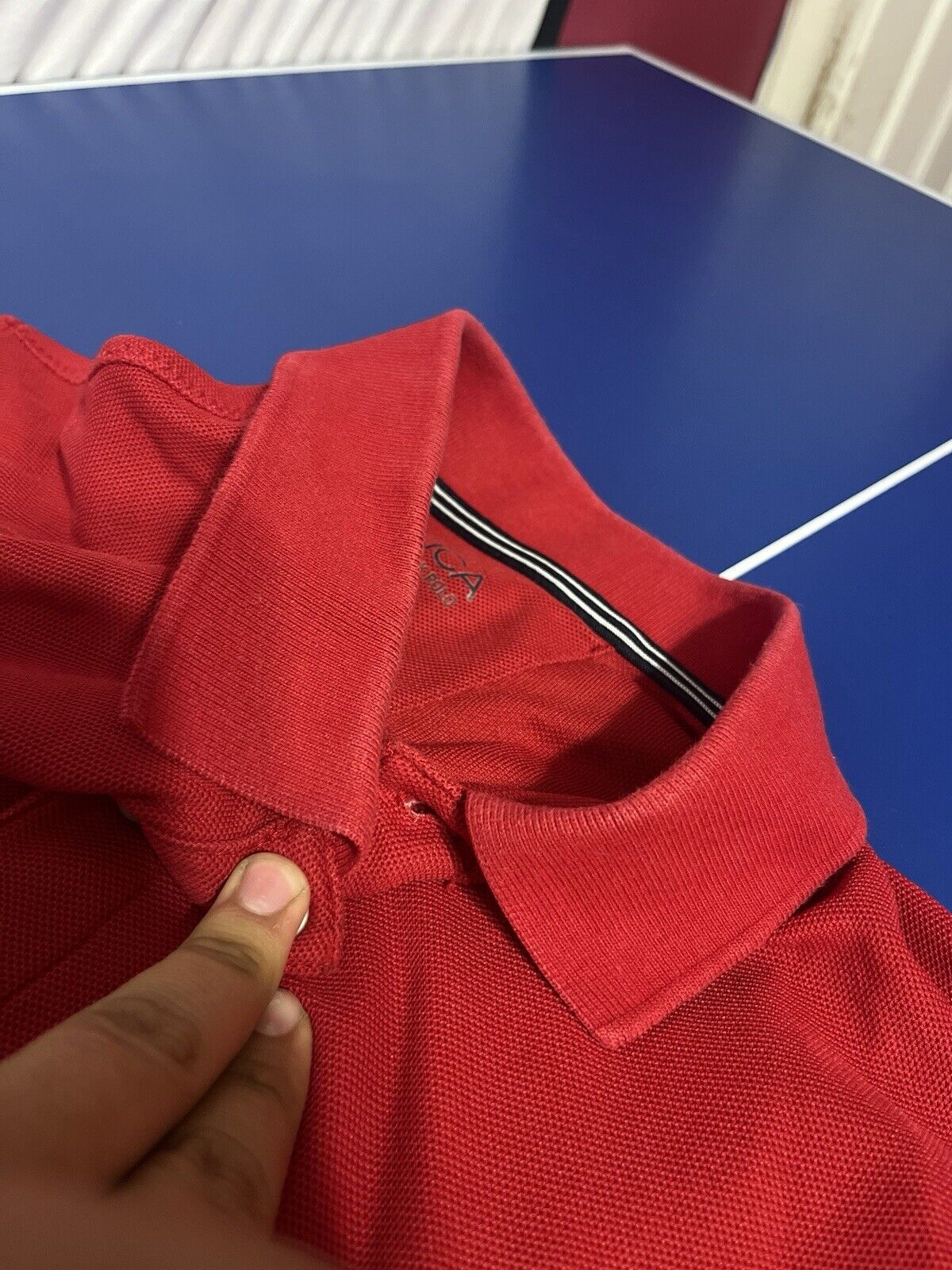 Nautica Polo Shirt Men's XL Red Short Sleeve Golf Performance