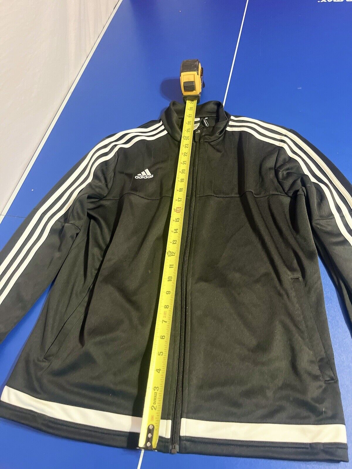 adidas Essentials 3-Stripe Track Jacket for Men, Size XL - Black/White,Rare Find