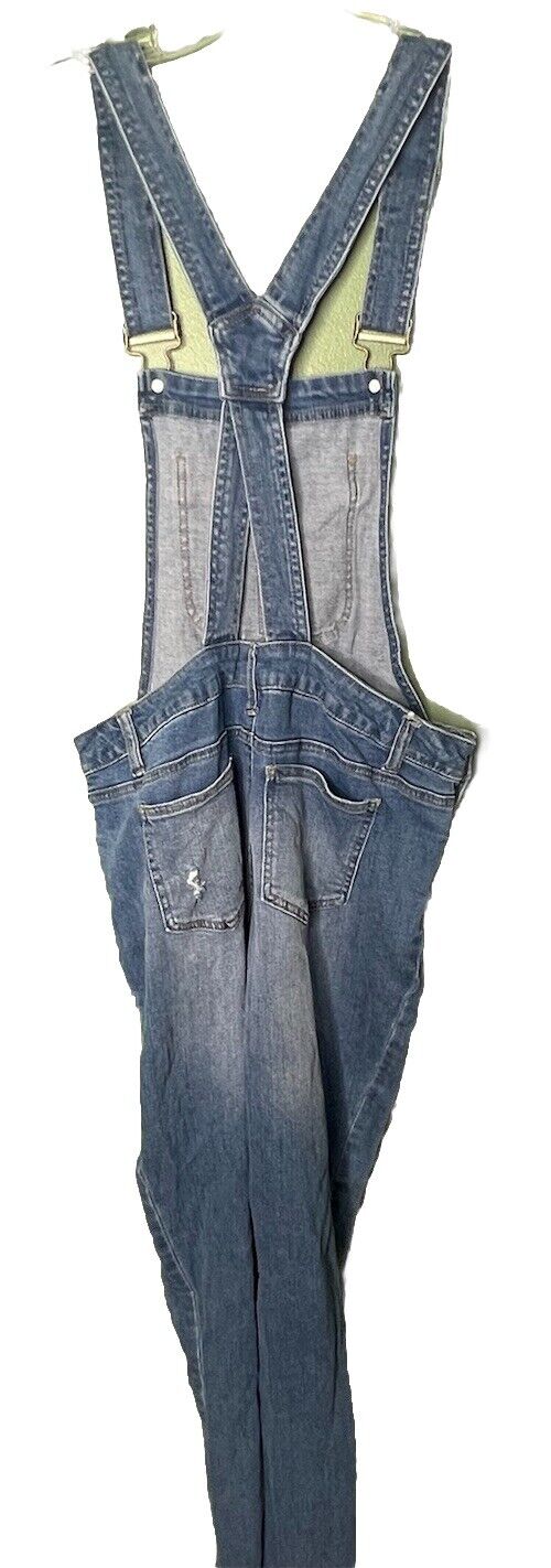 Blue Spice Overalls Jean Shorts size 13 Medium Wash Denim Romper