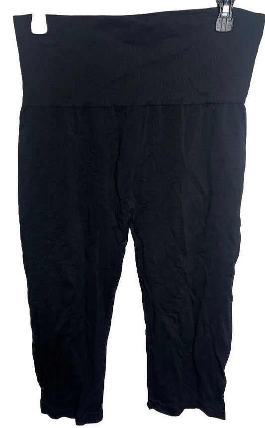 I.N.C Studio Woman Womens Pull On Capri Pants Plus Size 1X Black