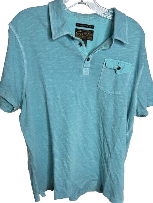 Lucky Brand Polo Vintage Short Sleeve Mens Size XL