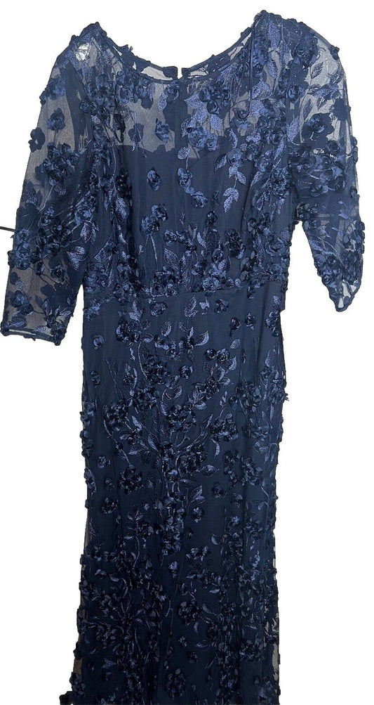 Alex Evenings Women's Purple 3/4 Sleeve Dress Size 10