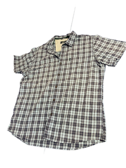 G.H. Bass & Co. XL Blue Mens Button Front Short Sleeve Casual Shirt
