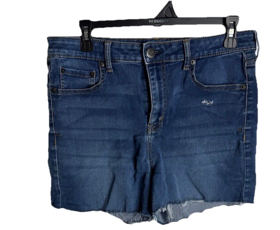 Aeropostale Distressed Jean Shorts Women's Midi Size 12 I