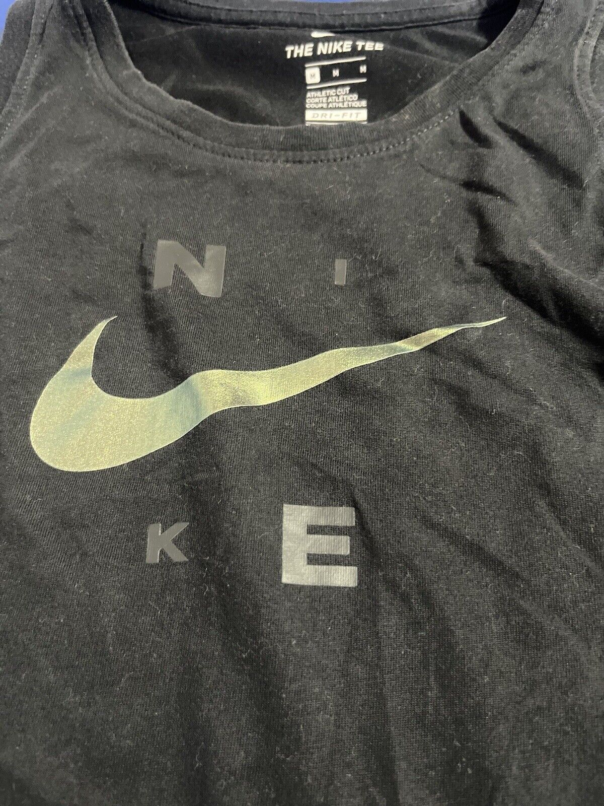 Nike Women’s Athletic Sleeveless Black Shirt Size M,Dri-Fit,Rare Find,Activewear